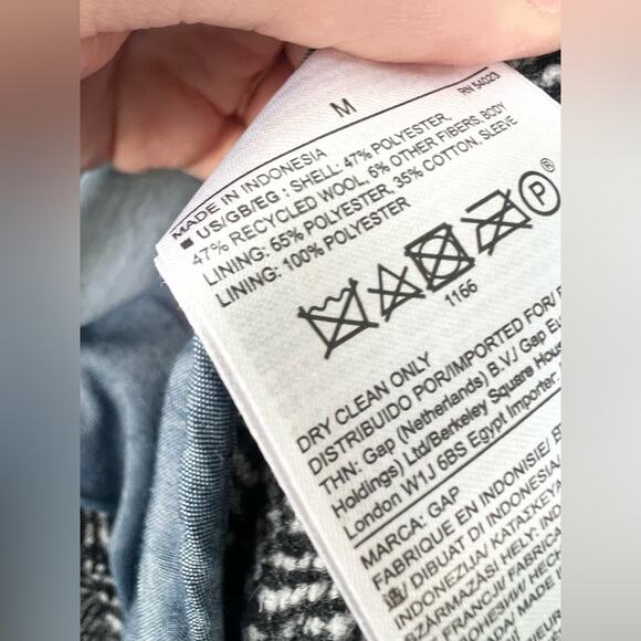 Gap men’s wool herringbone blazer sport coat single button office holiday M fall - Picture 4 of 7